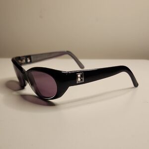 Fendi Black Sunglasses with Silver Detailing